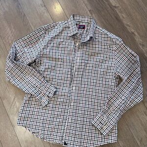 UNTUCKit Men's Plaid Button-Down Shirt - Black/White/Red